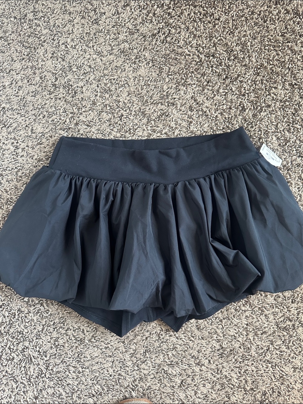 NWT FP Black Women's bubble Skort Shorts - free people movement - medium
